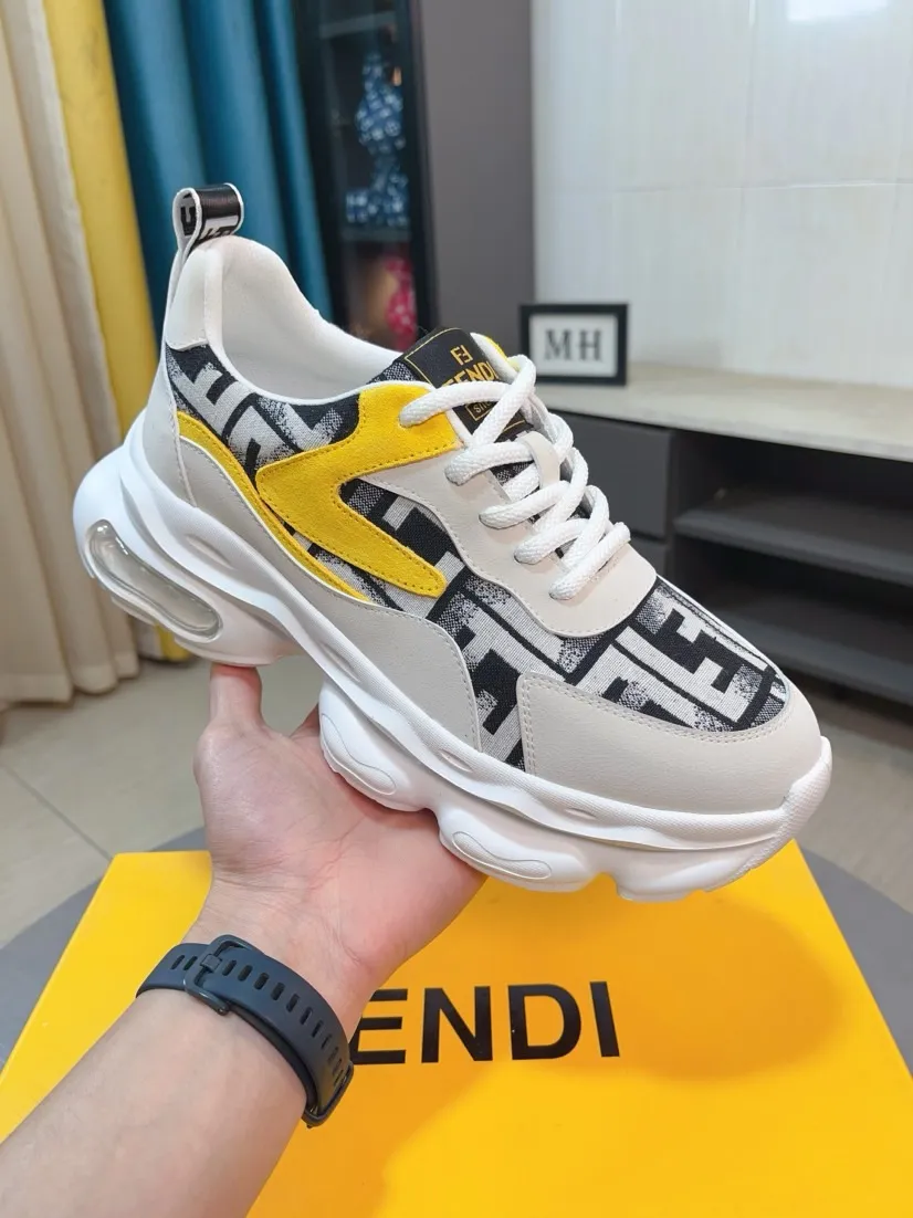 Men's shoes 💰438🌹🌹【fendi Fendi】: 🔝High-end brand of men's shoes: high-top series: official website 1:1 latest masterpiece: the upper is made of brand fabric with imported cowhide technology, ➕🐑made in sheepskin👍, making walking more convenient and comfortable, a stunning work, compared with the official quality, the beautiful 1:1 replica [color]! Create a fashionable personality to set off your uniqueness! A must-have for trendy men! 🔥Size: 38-44.